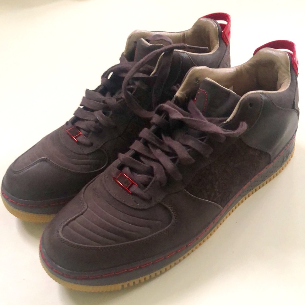 Air Jordan Fusion 20 Low LS Brown Leather Sz 11.5 - Picture 6 of 16